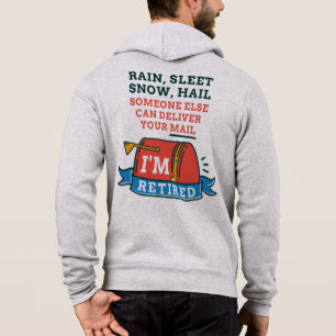 Pull À Capuche Travailleur postal à la retraite Retraite facteur
