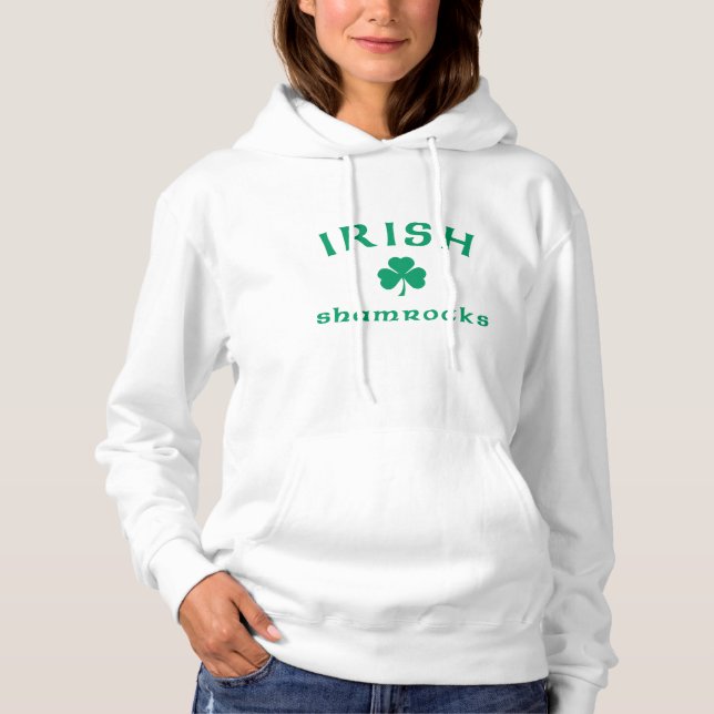 Pull À Capuche Trèfles irlandais (Devant)