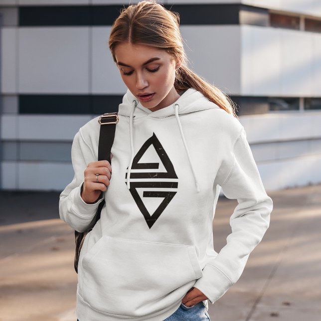 Pull À Capuche Triangle noir minimaliste (Créateur téléchargé)