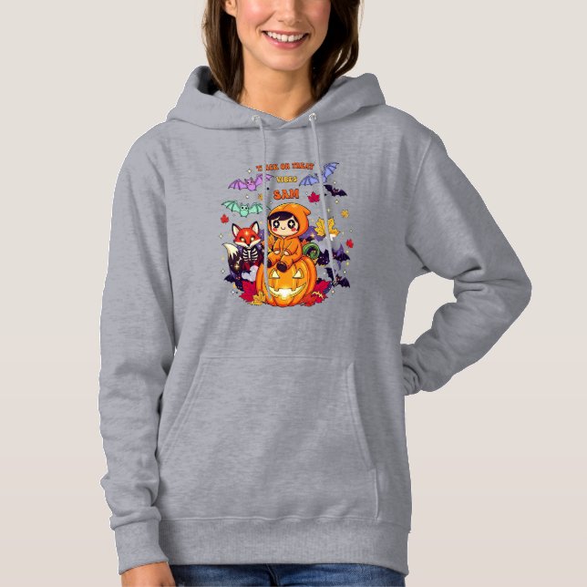 Pull À Capuche Trick or Treat Halloween mignon (Devant)