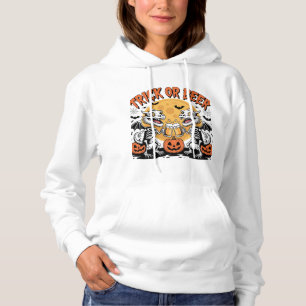 Pull À Capuche Trick ou bière Skeleton Dragons Art