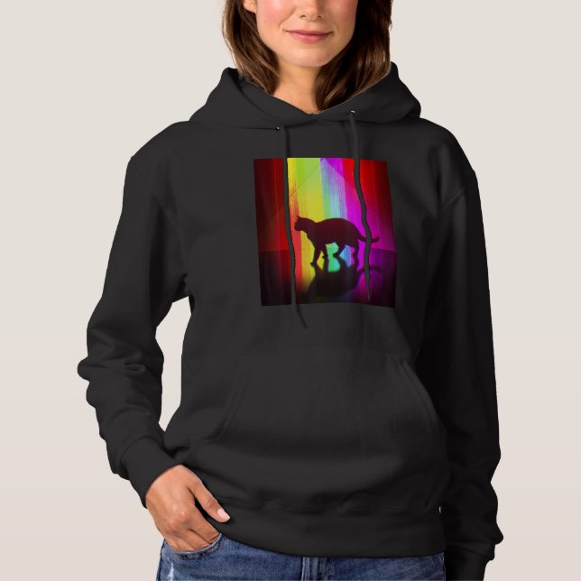 Pull À Capuche Trippy Surreal Cat Acidwave Aesthetic Surrealism R (Devant)