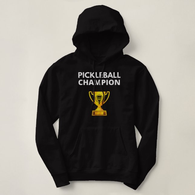 Pull À Capuche Trophée de Pickleball Champion Funny PIckleball 63 (Design devant)