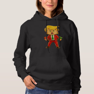 Pull À Capuche Trump heureux drôle Trump Taureau Ours Mème Chibi