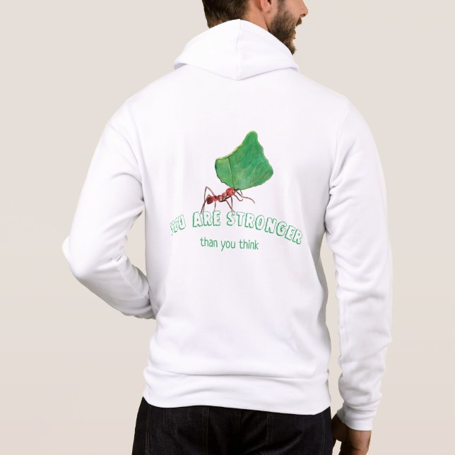 Pull À Capuche Tu es plus fort que tu ne crois (Dos)