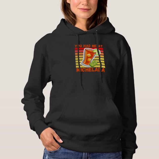 Pull À Capuche Tu m'as eu dès Michelada cocktail de bière mexicai (Devant)
