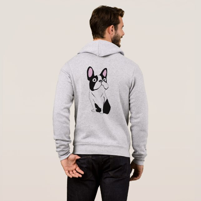 Pull À Capuche Tuxedo de Boston Terrier (Dos entier)