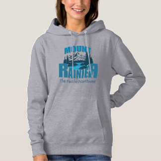 Pull À Capuche Typographie d'aventure Mont Rainier | Conception d