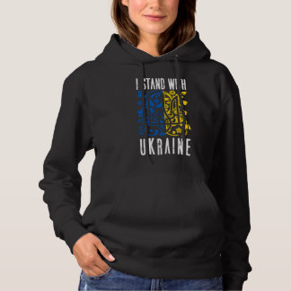 Pull À Capuche Ukrainian Trident. I stand with Ukraine.