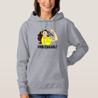 PULL À CAPUCHE UKRANIAN GIRL SUPPORT POUR L'UKRAINE