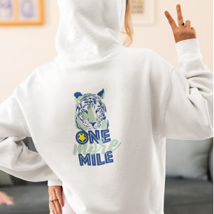 Pull À Capuche Un Mile de plus Motivation Blue Tiger Femmes