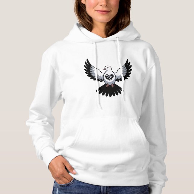 Pull À Capuche un oiseau aux ailes larges, T-shirt (Devant)