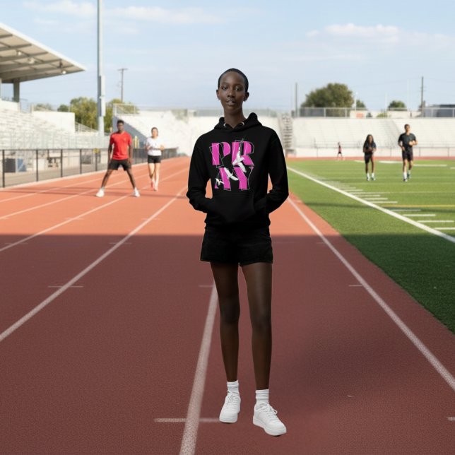 Pull À Capuche Un rappel simple priez pour la foi chrétienne (Strength starts here. Faith starts with PRAY.)