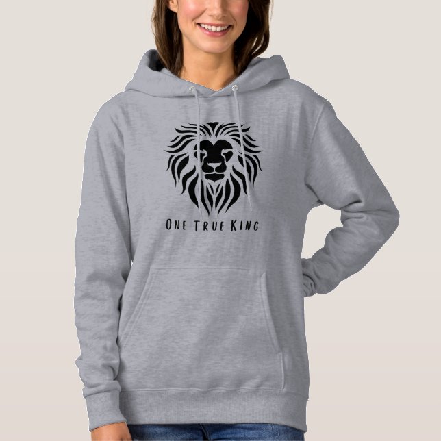 Pull À Capuche Un véritable T-shirt roi (Devant)