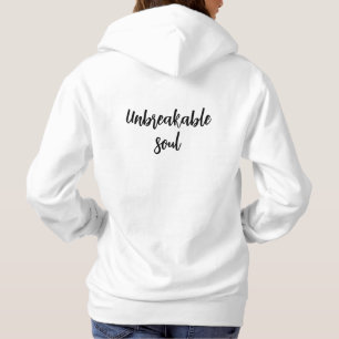 Pull À Capuche Une âme indestructible Citation inspirante Trauma