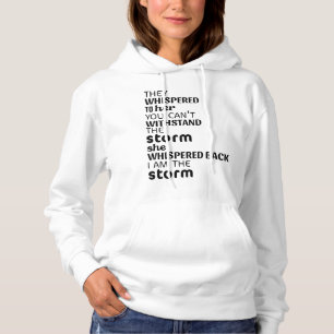 Pull À Capuche Une Femme Forte Qui A Fait Un Whischot En Retour J