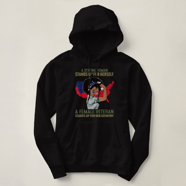 Pull À Capuche Une Femme Forte Se Déclenche Pour Elle-Même Une Fe (Design devant)