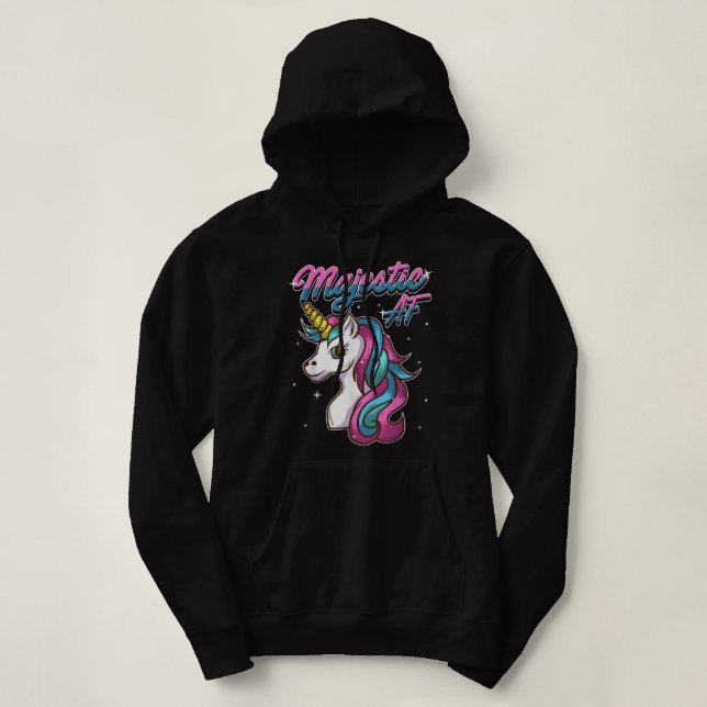 Pull À Capuche Unicorn T Majestic AF T Unicorn 252 (Design devant)