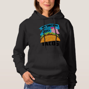 Pull À Capuche Unicorne Dans Taco Cool Nacho Cinco De Mayo Costum