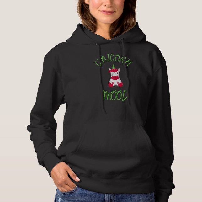 Pull À Capuche Unicorne Humeur 6 (Devant)