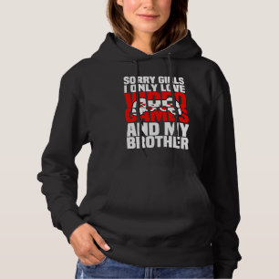 Pull À Capuche Valentines Day pour Jeux Vidéos Gamer And Brother