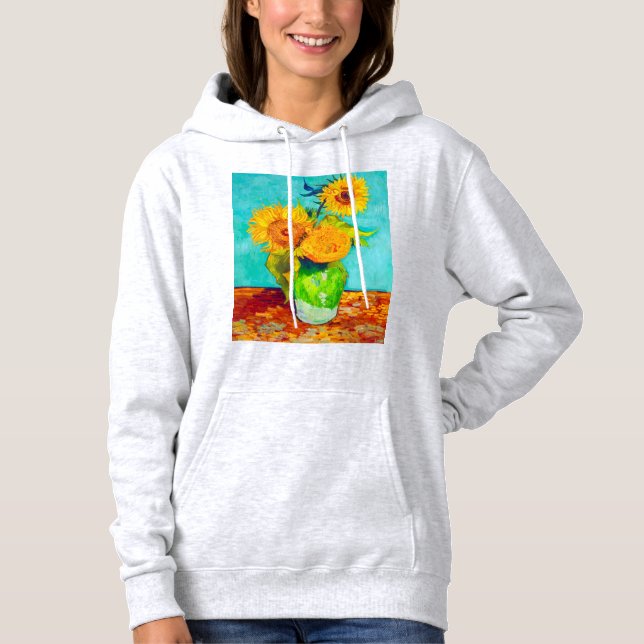 Pull À Capuche Van Gogh Sunflowers  (Devant)