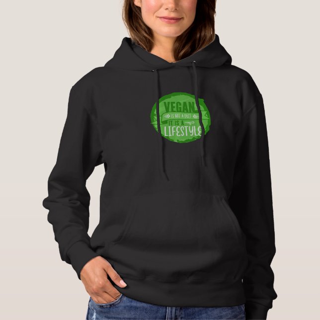 Pull À Capuche Veganism Vegan N'Est Pas Un Régime Alimentaire C'E (Devant)