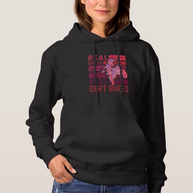 Pull À Capuche Vélo cool Dirt Pour Femmes Filles Motocross Biker  (Devant)
