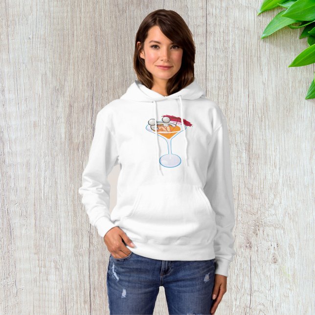 Pull À Capuche Verre à Martini de Cocktail Tropical Personnage de (Créateur téléchargé)