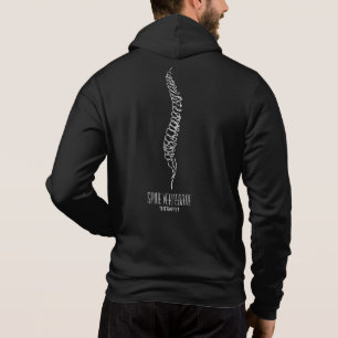 Pull À Capuche Vertèbres de colonne vertébrale moderne simple