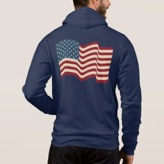 Pull À Capuche Veste à capuche drapeau américain vintage