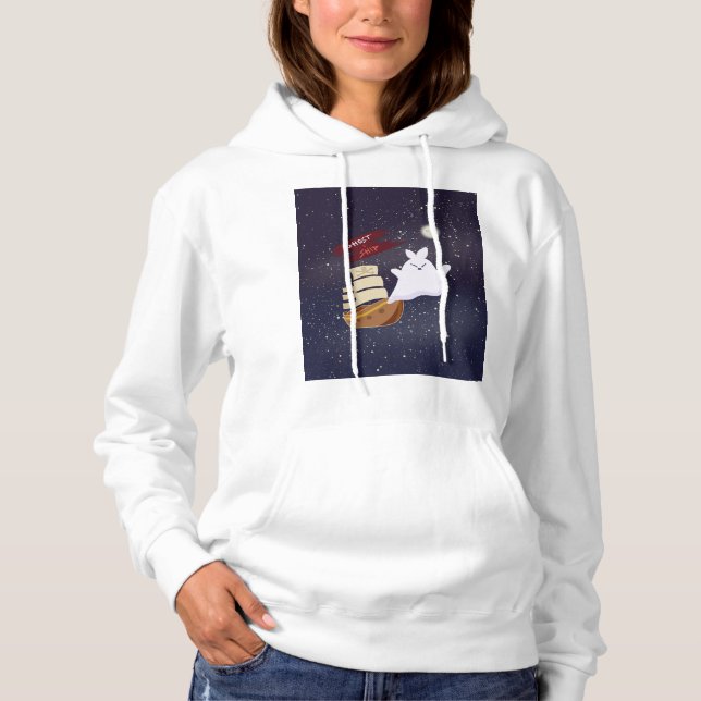 Pull À Capuche Veste à capuche pour femmes Ghost Ship Spooky Hall (Devant)
