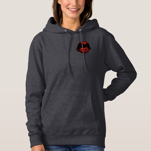 Pull À Capuche Veste à capuche Raven pour femmes Veste d'art de c (Devant)