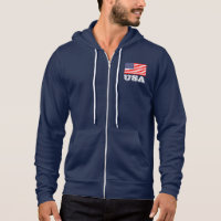Veste patriotique de voie avec le drapeau