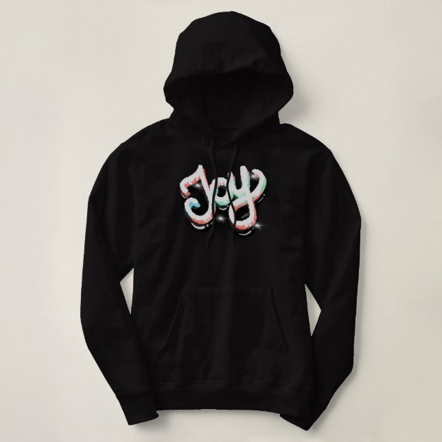 Pull À Capuche Vêtements Chrétiens Néon Graffiti Art de Rue 3D Jo (Design devant)