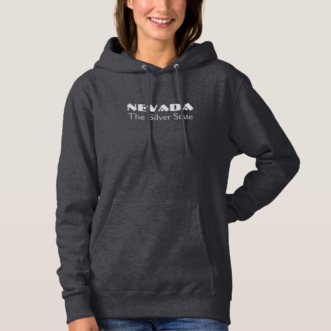 Pull À Capuche vêtements de texte personnalisés NEVADA (Devant)