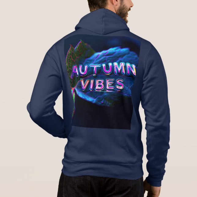 Pull À Capuche Vibes d'automne (Dos)