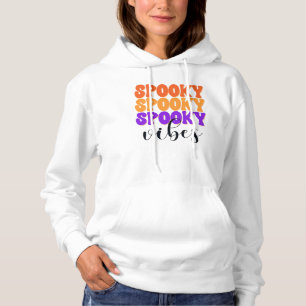 Pull À Capuche Vibes Éffrayantes rétro Super Vintage Halloween