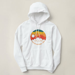 Pull À Capuche Vintage Glacier National Park Montana Souvenir 80s