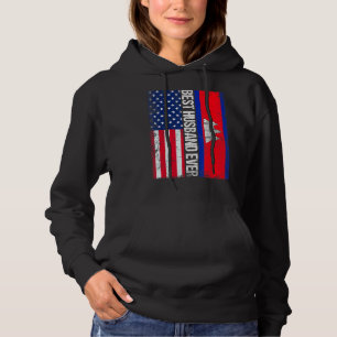 Pull À Capuche Vintage meilleur mari jamais rétro Cambodge améric