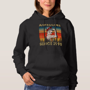 Pull À Capuche Vintage stupéfiant depuis 1990 femme léopard anniv