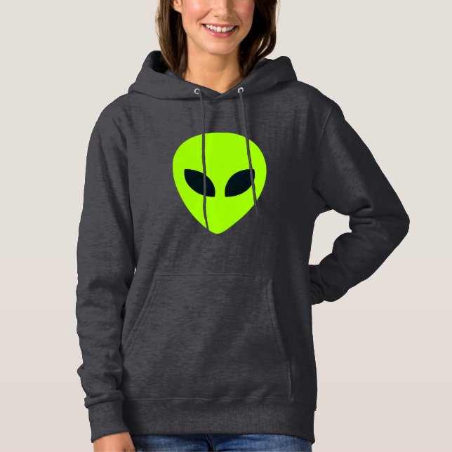 PULL À CAPUCHE VISAGE ALIEN (Devant)