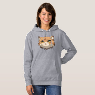 Pull À Capuche Visage de chat d'Anime