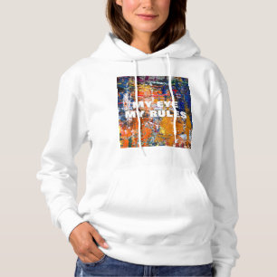 Pull À Capuche Vivid Abstraction - Huile Peinture Chaos sur la Pa