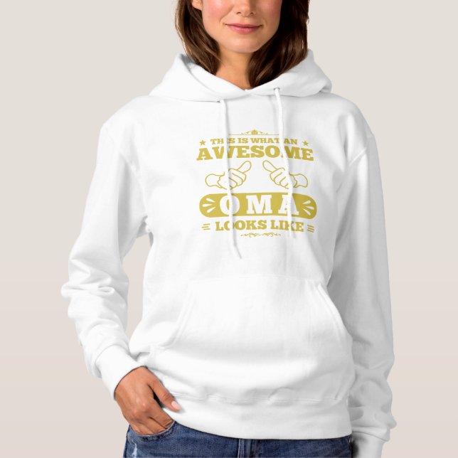 Pull À Capuche Voici À Quoi Ressemble Un Oma Magnifique (Devant)