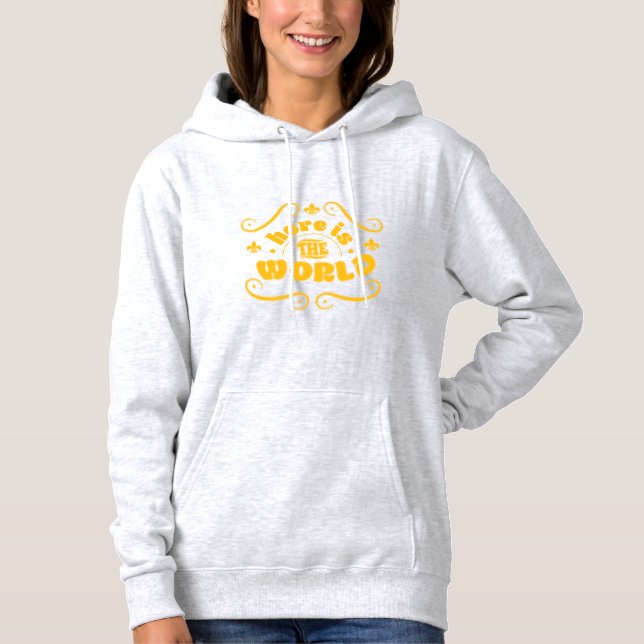 Pull À Capuche Voici le monde (Devant)
