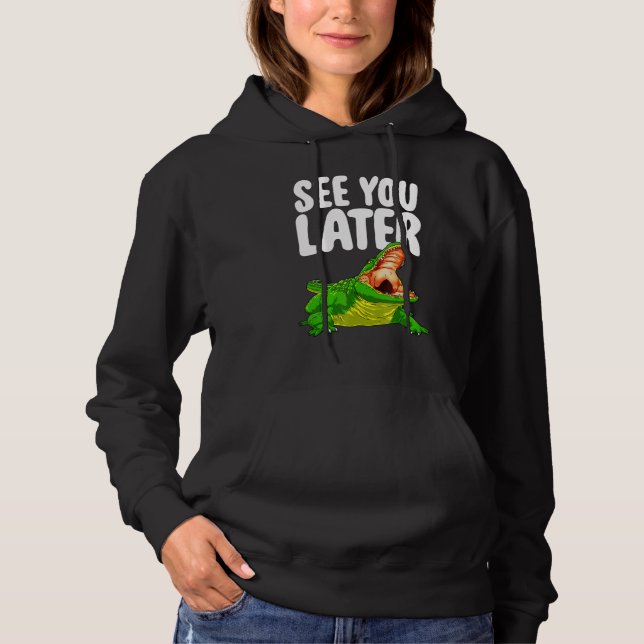 Pull À Capuche Voir Plus Tard Femmes Alligator Nouveauté (Devant)