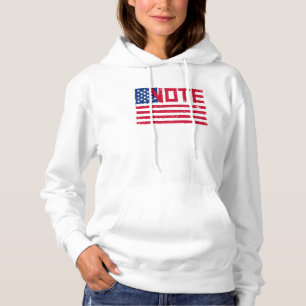 Pull À Capuche Vote avec vote avec drapeau américain