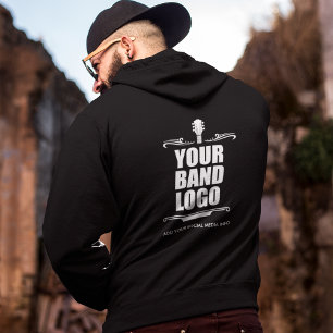 Pull À Capuche Votre logo de bande - Choisissez votre zip couleur