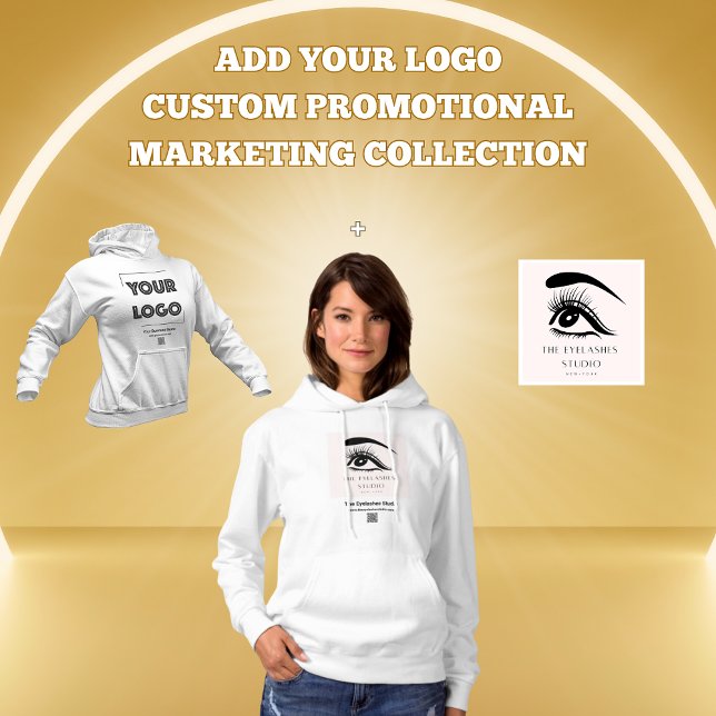 Pull À Capuche Votre Logo Personnalisé Business Marketing Femme (Créateur téléchargé)